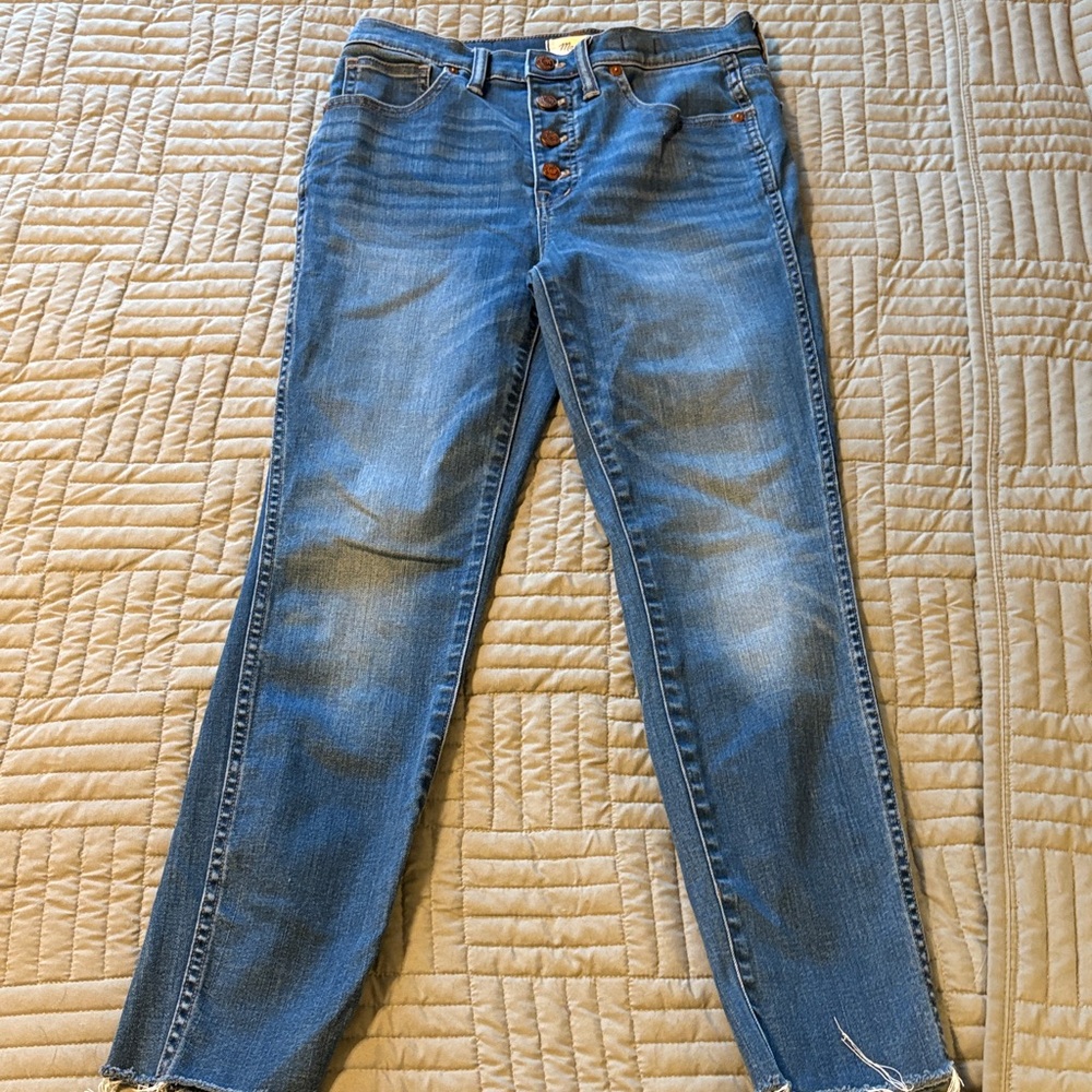 Madewell 10 inch high rise skinny  Blue Denim Jeans